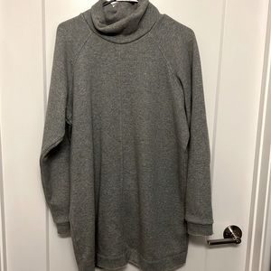 UO Bunny Turtleneck Sweatshirt Dress